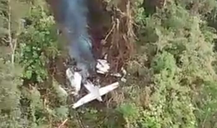 kecelakaan Pesawat SAM Air milik PT. Semua Aviasi Mandiri (SAM) di Pegunungan Papua, Jumat (23/6) hari ini. - Image