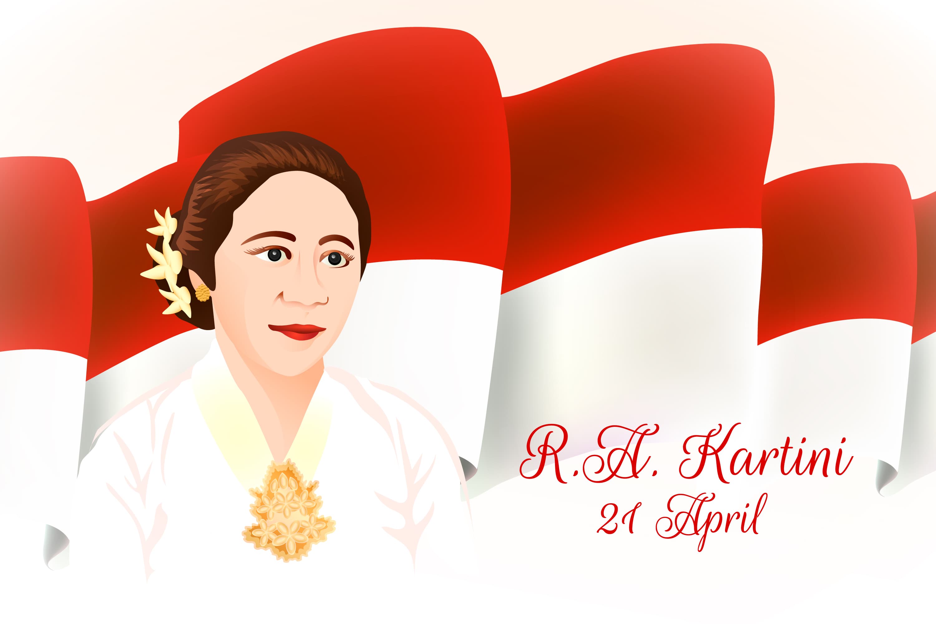 Ilustrasi - Hari Kartini. - Image