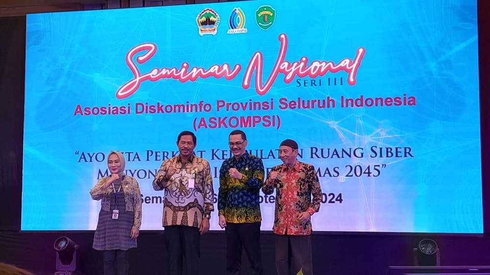 Asosiasi Dinas Komunikasi dan Informatika Provinsi Seluruh Indonesia (Askompsi) menggelar Seminar Nasional (Semnas) Seri III di Kota Semarang, Kamis-Jumat (26-27/9/2024). (Istimewa) - Image