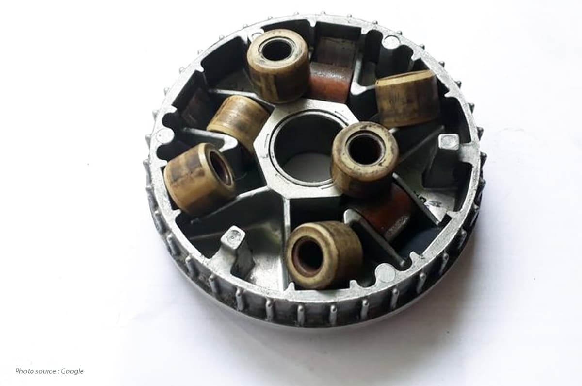 Ilustrasi: Roller pada motor matic. (Wahana Honda).  J - Image