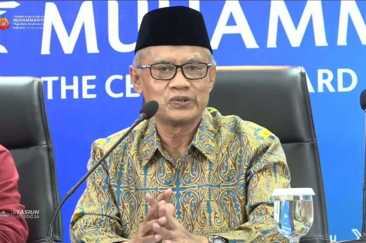 Ketua Umum Pimpinan Pusat Muhammadiyah Haedar Nasir. (screenshot) - Image