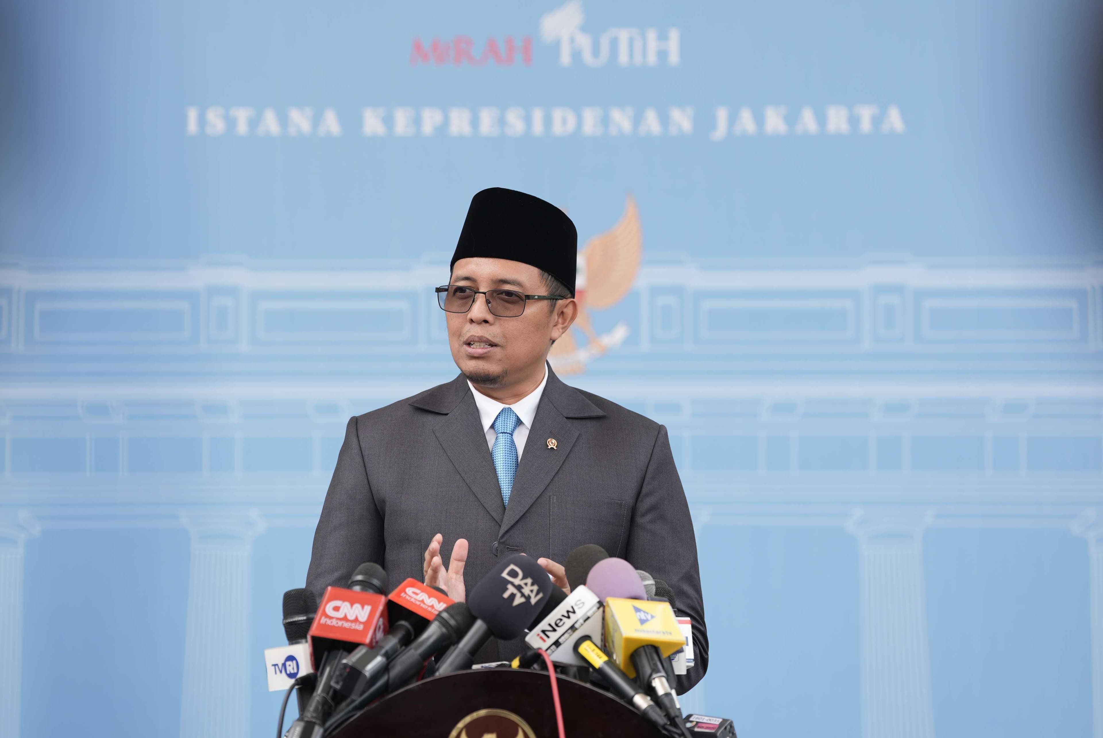 Kepala Komunikasi Kepresidenan, Hasan Nasbi di Kompleks Istana Kepresidenan, Jakarta, Senin (24/2). (Istimewa) - Image