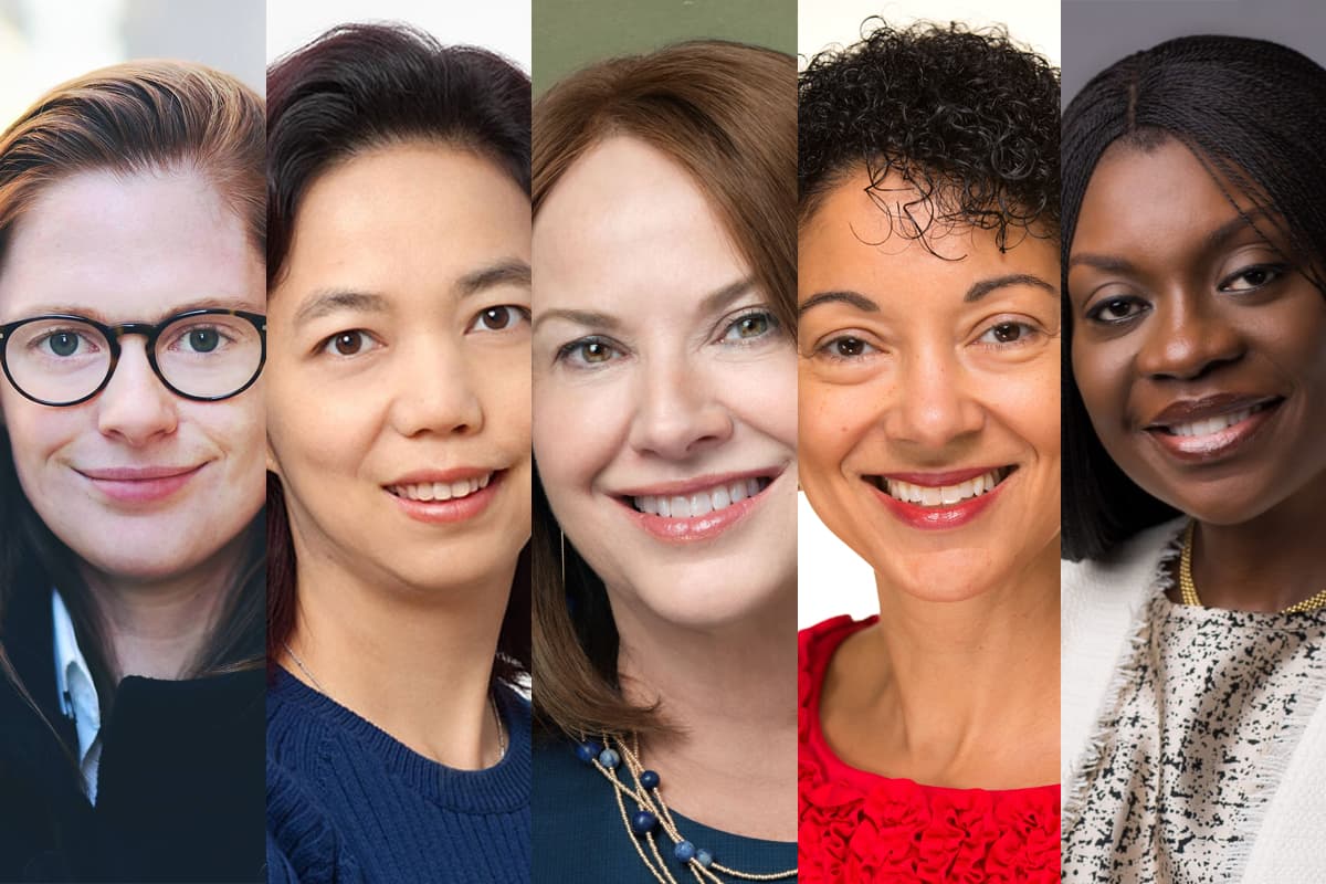 Dari kiri: Kathleen Breitman, Fei Fei Li, Trish Costello, Shellye Archambeau, dan dr Anino Emuwa. - Image