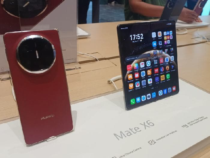 Huawei Mate X6 hadir dalam balutan desain elegan dengan taburan fitur canggih mudahan aktivitas pengguna. - Image