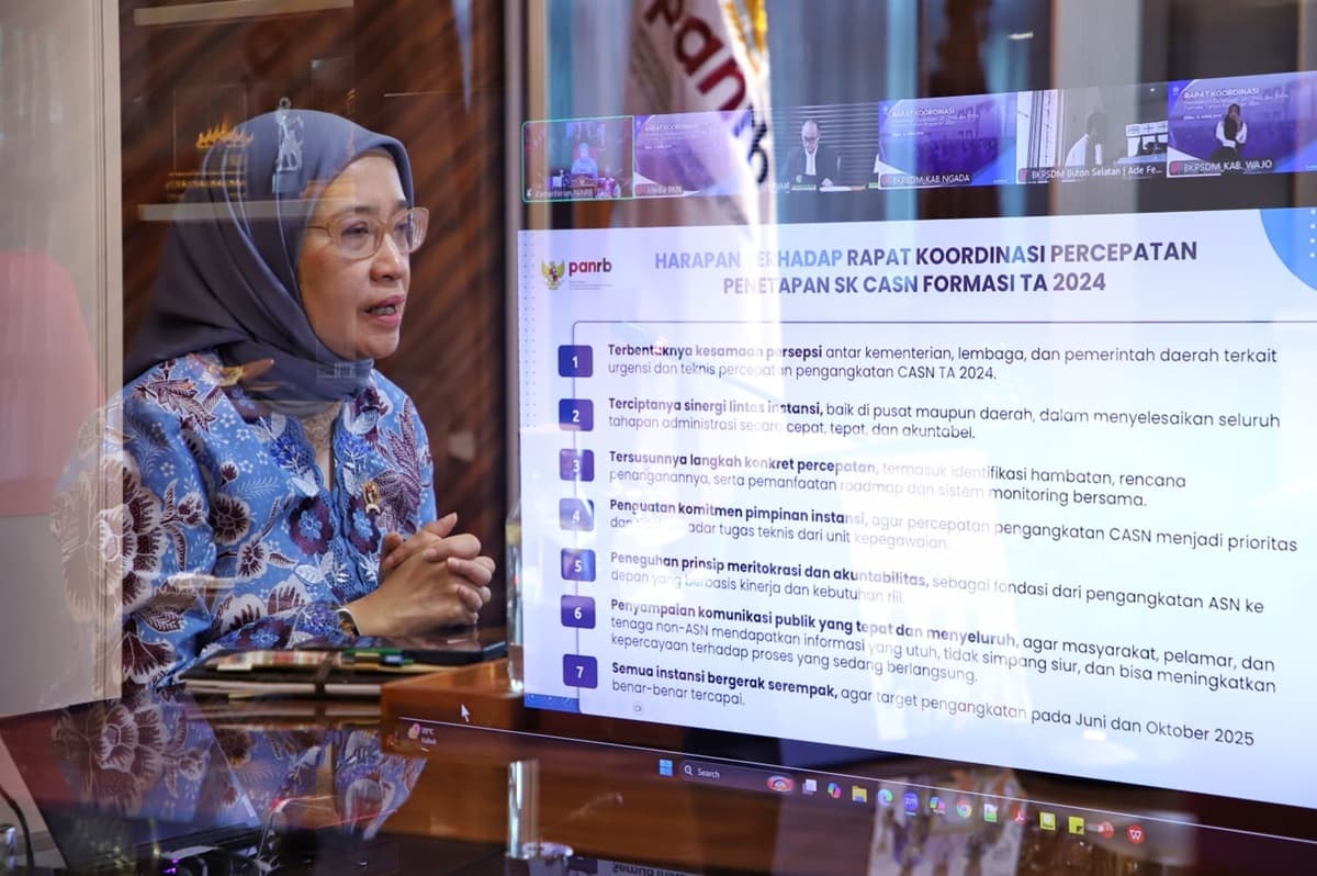 Pemerintah akan angkat lebih dari 1,1 juta CASN 2024. (dok. Humas Kementerian PANRB) - Image