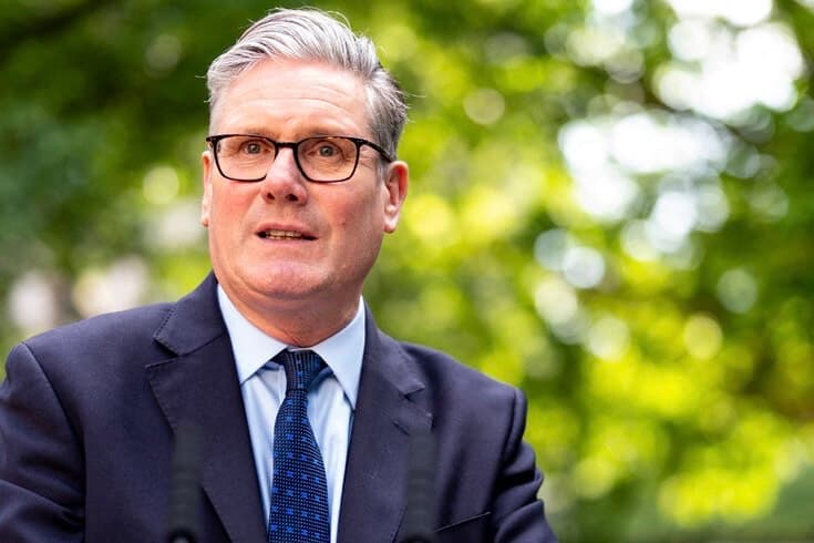 Perdana Menteri Inggris Keir Starmer mengumumkan rencana mengakui negara Palestina pada September jika Israel tidak menyetujui gencatan senjata dengan Hamas. (The New York Times) - Image