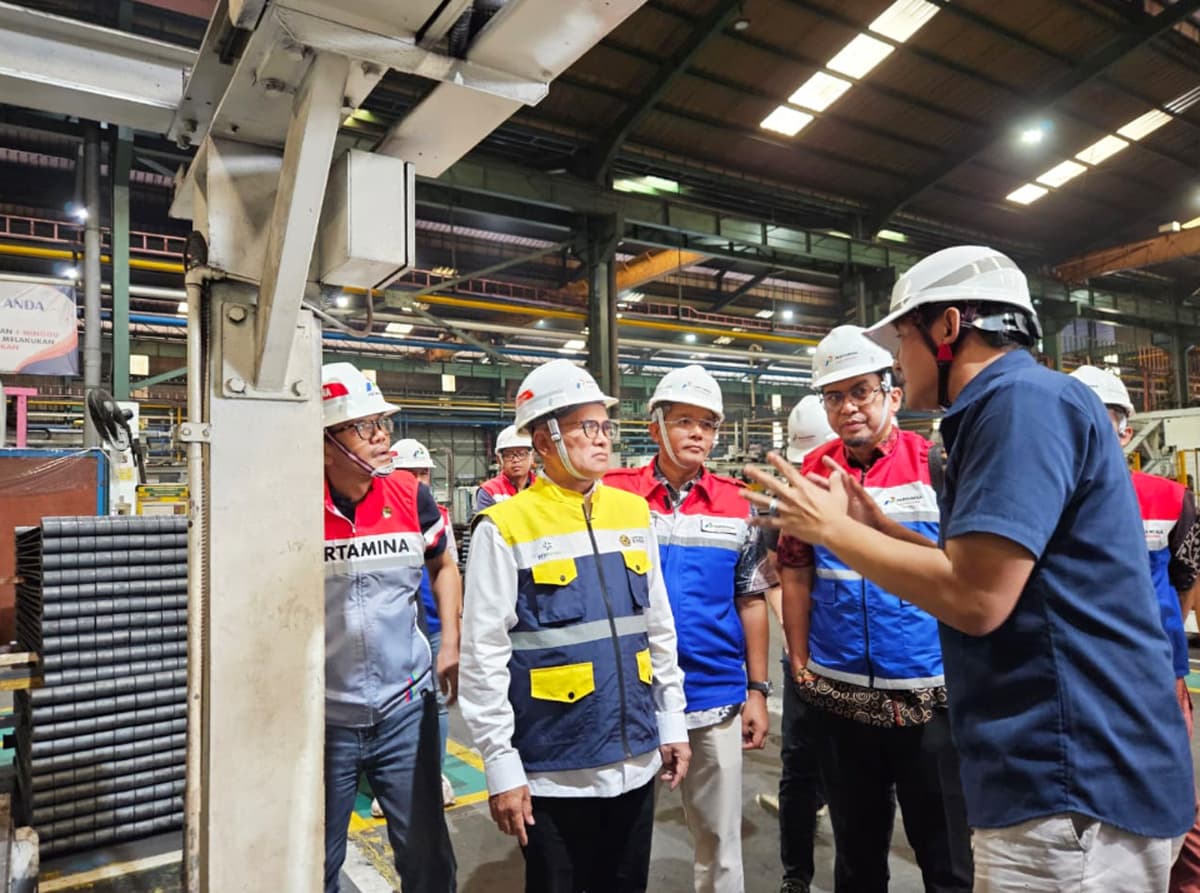 BPH Migas bersama PT Perusahaan Gas Negara Tbk (PGN) melaksanakan pemantauan langsung ke sejumlah pelanggan serta fasilitas offtake station milik PGN pada Jumat (26/12). (Dok. Pertamina) - Image