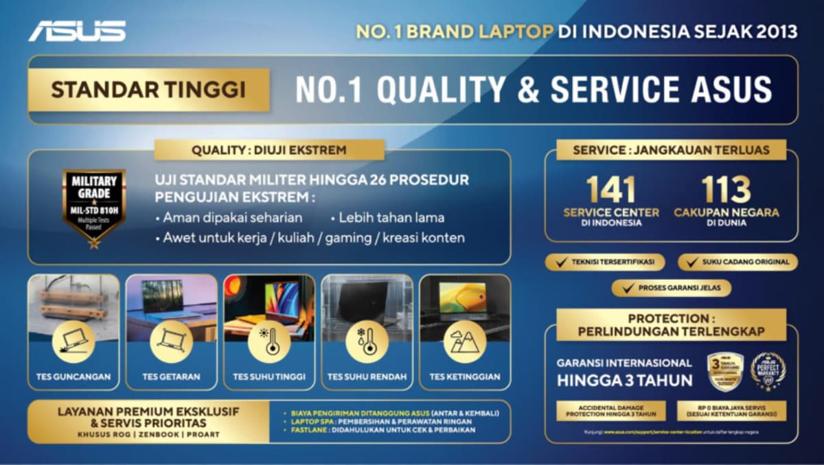 ASUS Resmi Berlakukan Peningkatan Standar Layanan Purna Jual, Tegaskan Komitmen Number 1 Quality of Service - Image