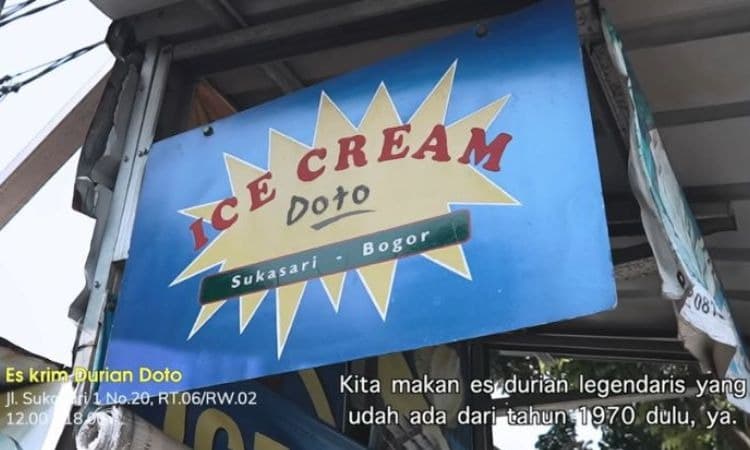 Ilustrasi es krim doto kuliner khas Bogor (YouTube Ria SW) - Image