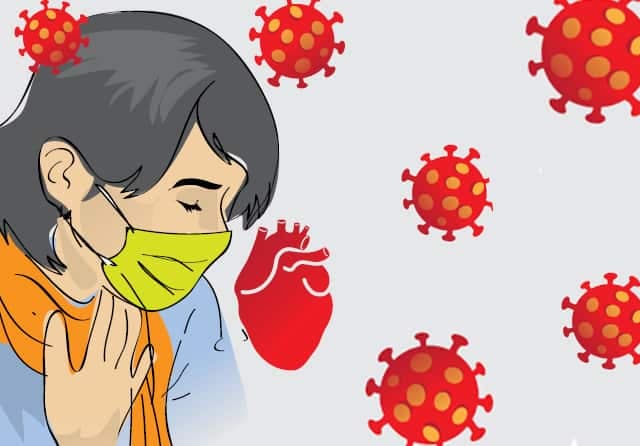 GRAFIS: ilustrasi korona dan jantung BAGUS/JAWA POS - Image