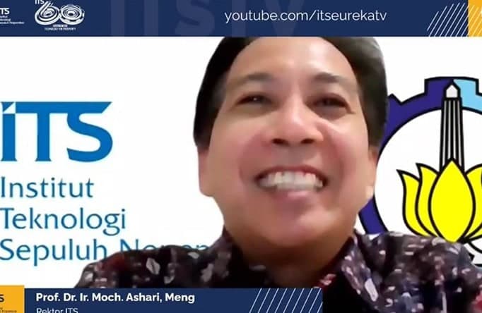 Rektor ITS Mochamad Ashari saat acara peresmian PUI-AIHeS. YouTube - Image