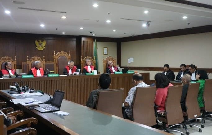 Ilustrasi sidang bekas anggota DPRD Sumatera Utara. Desca Natalia/Antara - Image