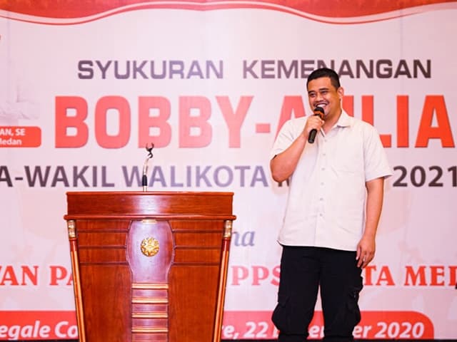 Bobby Nasution, pemenang Pilkada Medan 2020. (Tim Bobby-Aulia for JawaPos.com) - Image