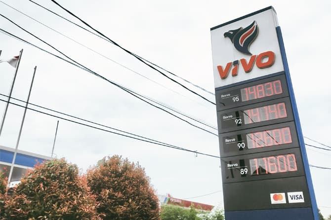 Ilustrasi SPBU Vivo - Image